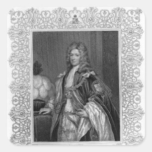Portrait of Charles Seymour, Duke of Somerset Square Sticker