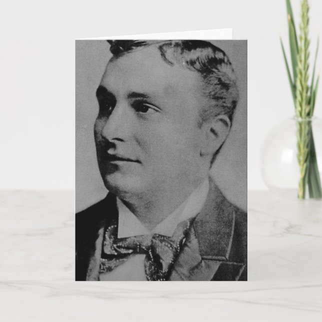Portrait of Charles Spencer Chaplin, Sr Card (Front)