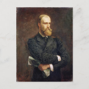 Portrait of Charles Stewart Parnell  1892 Postcard