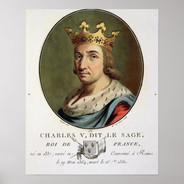 Portrait of Charles V, Called 'The Wise' King of F Poster (Front)