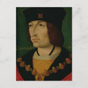 Portrait of Charles VIII King of France Postcard