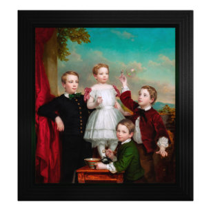 Portrait Of Children by George Augustus Baker Photo Print