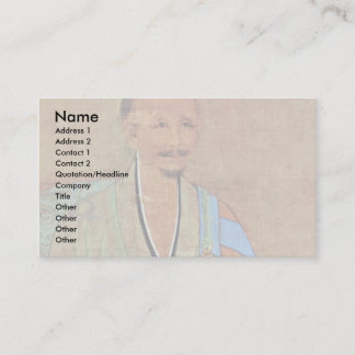 Portrait Of Chinese Chan Buddhist Monk Wuzhun Business Card