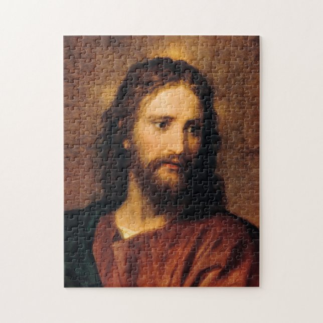 Portrait of Christ by Heinrich Hofmann Jigsaw Puzzle (Vertical)