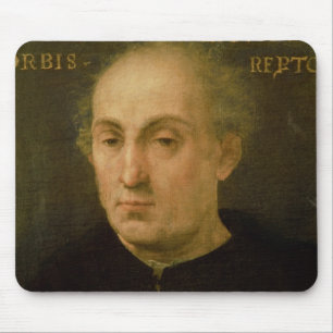 Portrait of Christopher Columbus Mouse Mat