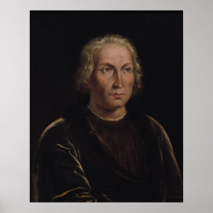 Portrait of Christopher Columbus Poster