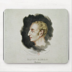 Portrait of Claude Henri de Rouvroy Mouse Mat