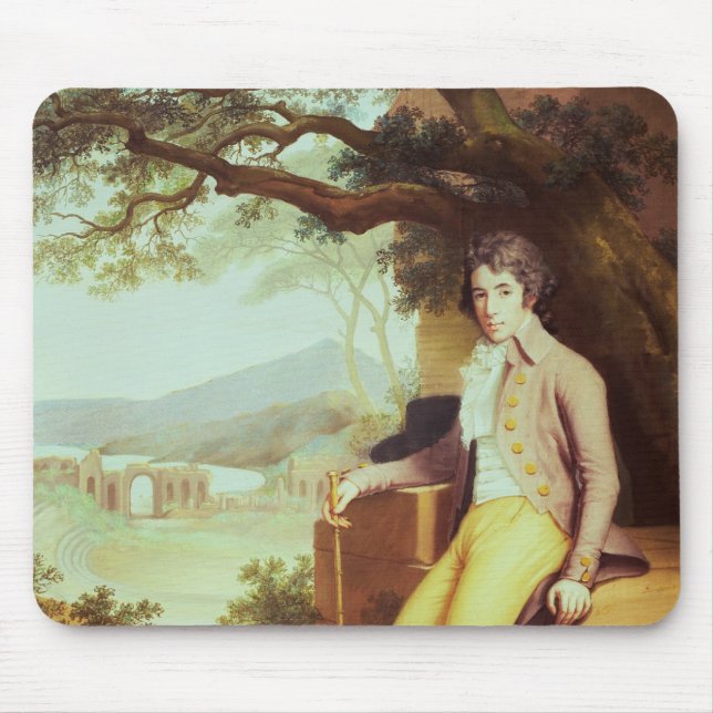 Portrait of Colonel David La Touche of Marcey Mouse Mat (Front)