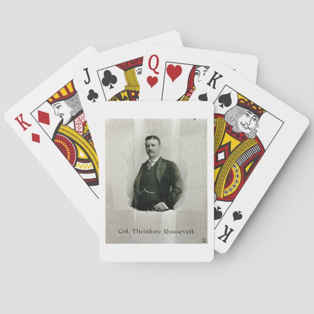 Portrait of Colonel Theodore Roosevelt (litho) Playing Cards (Back)