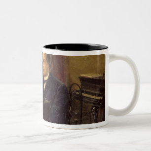 Portrait of Composer Anton Rubinstein Two-Tone Coffee Mug