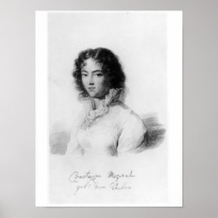 Portrait of Constanze Mozart 1828 Poster
