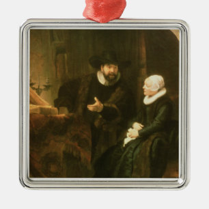 Portrait of Cornelius Anslo and his Wife, 1641 (oi Metal Tree Decoration