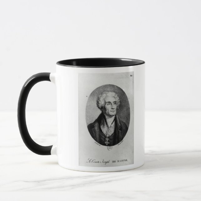Portrait of Count Joseph de Maistre Mug (Left)
