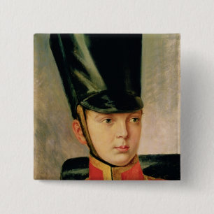 Portrait of Crown Prince Alexander 15 Cm Square Badge