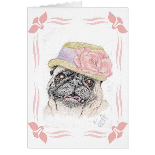 Portrait of Dandy in a Hat - art by Michelle Card