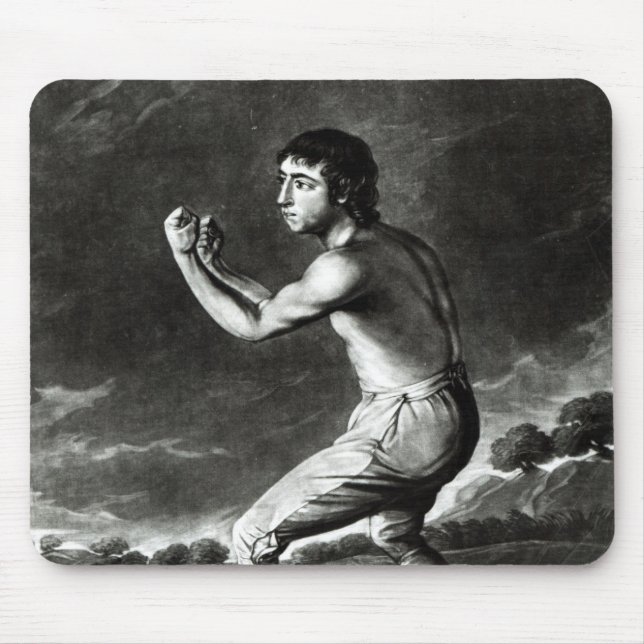 Portrait of Daniel Mendoza Mouse Mat (Front)