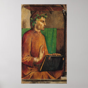 Portrait of Dante Alighieri , c.1475 Poster