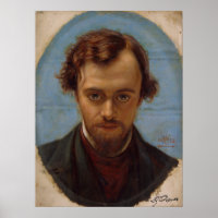 Portrait of Dante Gabriel Rossetti at 22