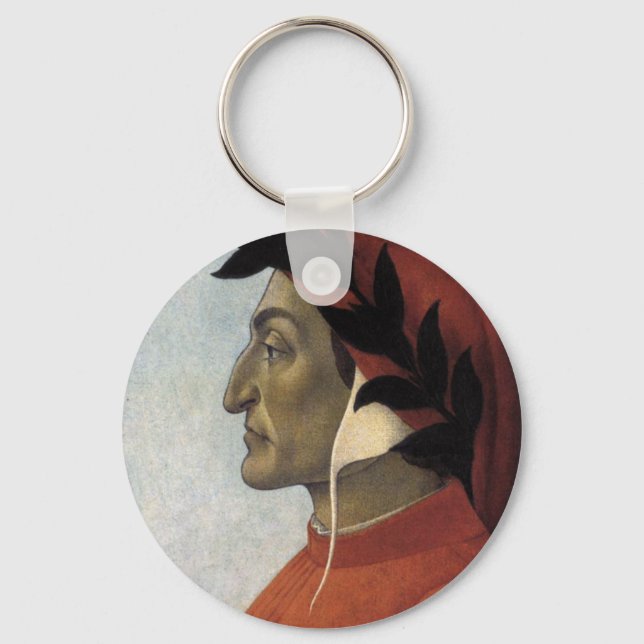 Portrait of Dante Key Ring (Front)
