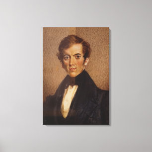 Portrait of David Livingstone Canvas Print