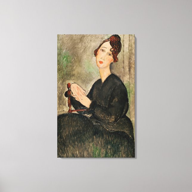 Portrait of Dedie Hayden, 1918 Canvas Print (Front)