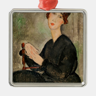Portrait of Dedie Hayden, 1918 Metal Tree Decoration
