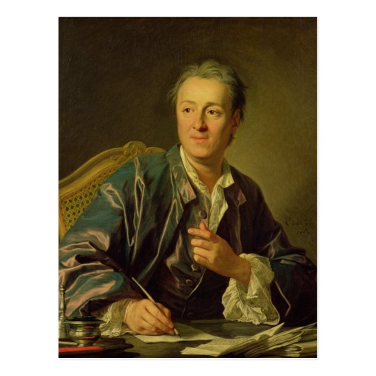 Portrait of Denis Diderot 1767 Postcard