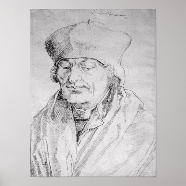 Portrait of Desiderius Erasmus  1520 Poster (Front)