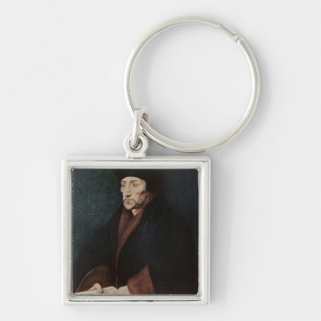 Portrait of Desiderius Erasmus  of Rotterdam Key Ring (Front)
