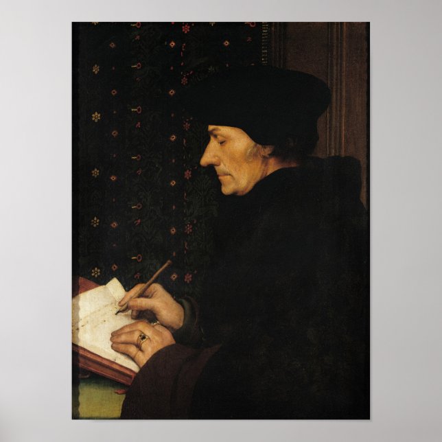Portrait of Desiderius Erasmus Poster (Front)