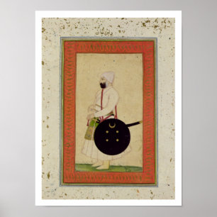Portrait of Dilir Khan, c.1760, from the Large Cli Poster
