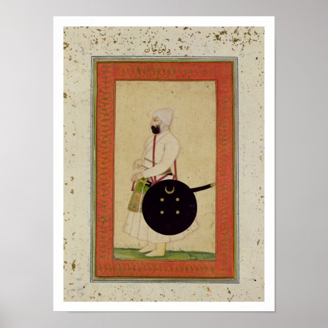 Portrait of Dilir Khan, c.1760, from the Large Cli Poster (Front)