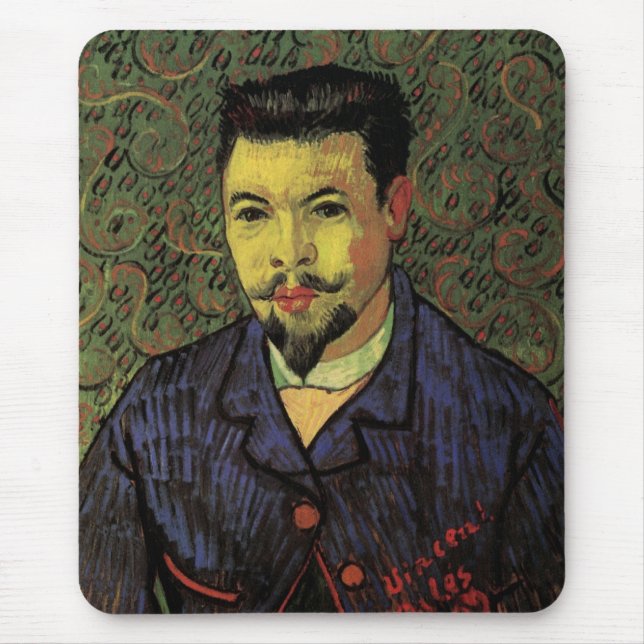 Portrait of Doctor Felix Rey by Vincent van Gogh Mouse Mat (Front)