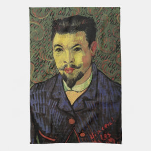 Portrait of Doctor Felix Rey by Vincent van Gogh Tea Towel
