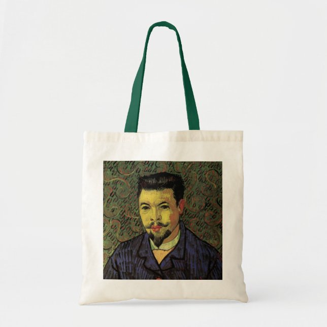 Portrait of Doctor Felix Rey by Vincent van Gogh Tote Bag (Front)