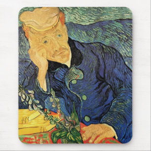 Portrait of Doctor Gachet by Vincent van Gogh Mouse Mat