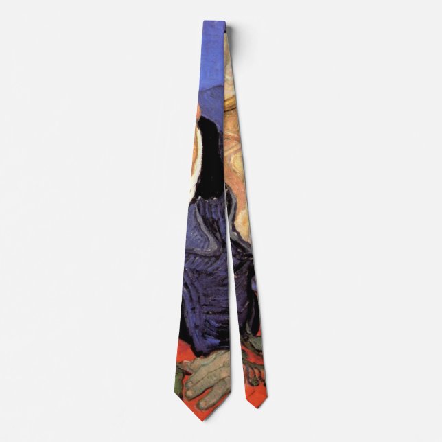 Portrait of Doctor Gachet by Vincent van Gogh Tie (Front)