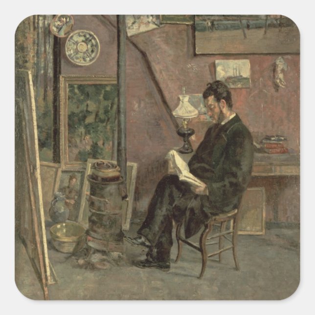 Portrait of Doctor Martinez, 1878 (oil on canvas) Square Sticker (Front)