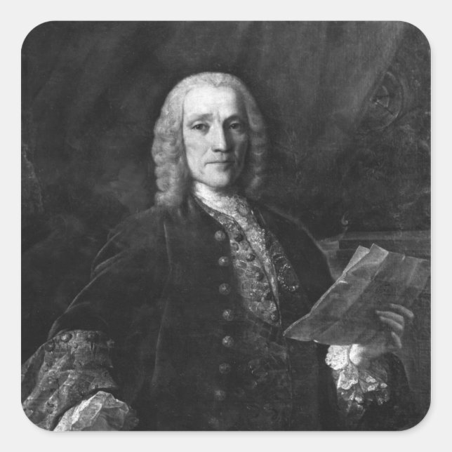 Portrait of Domenico Scarlatti Square Sticker (Front)