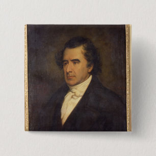 Portrait of Dominique Francois Jean Arago 1842 15 Cm Square Badge