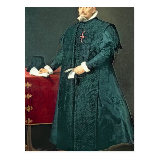 Portrait of Don Diego de Corral y Arellano Postcard