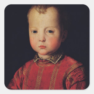 Portrait of Don Garcia Square Sticker