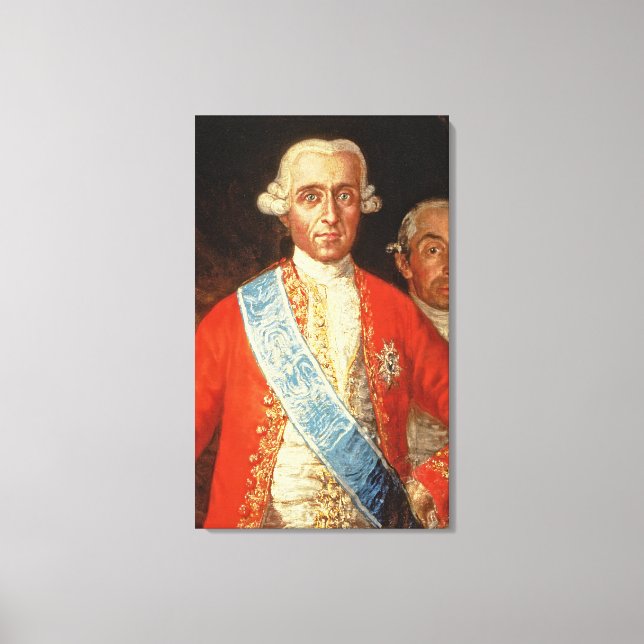 Portrait of Don Jose Monino y Redondo I Canvas Print (Front)