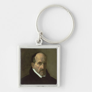 Portrait of Don Luis de Gongora y Argote 1622 Key Ring