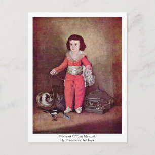 Portrait Of Don Manuel By Francisco De Goya Postcard