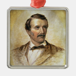 Portrait of Dr David Livingstone Metal Tree Decoration