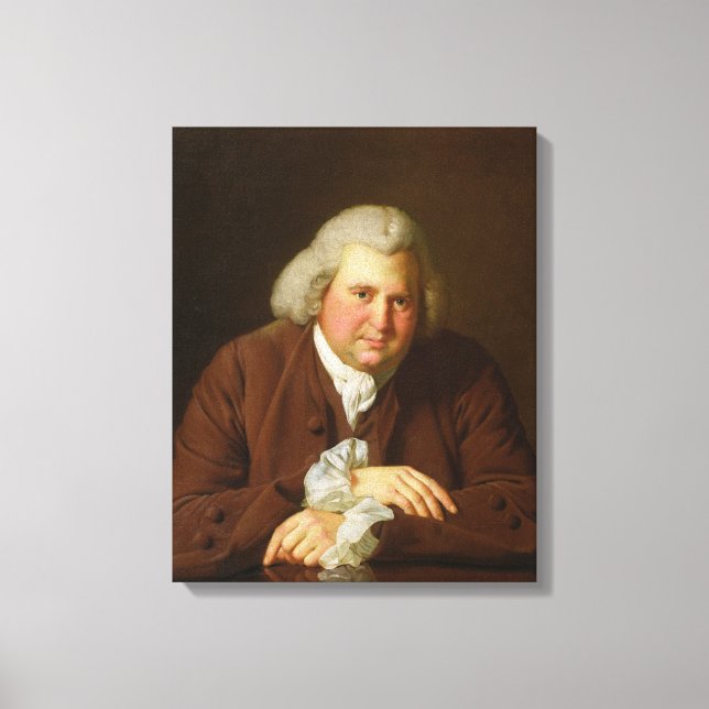 Portrait of Dr Erasmus Darwin Canvas Print (Front)