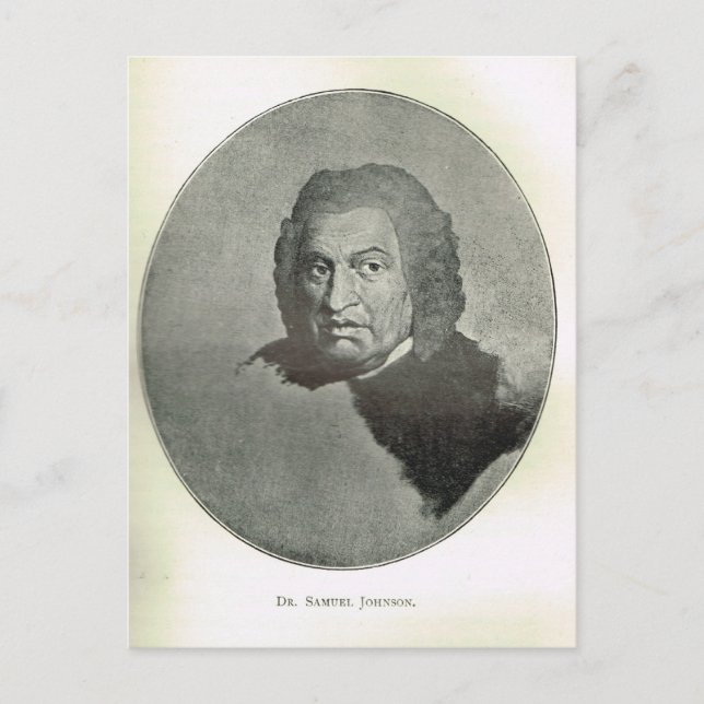 Portrait of Dr Samuel Johnson Postcard (Front)