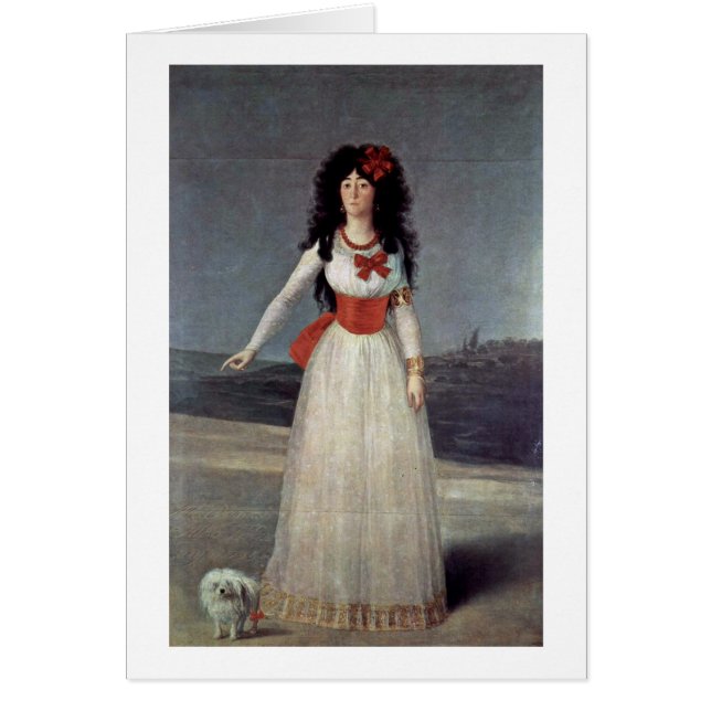 Portrait Of Duchess Of Alba By Francisco De Goya (Front)