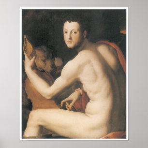 Portrait of Duke Cosimo I de"medici as Orpheus Poster